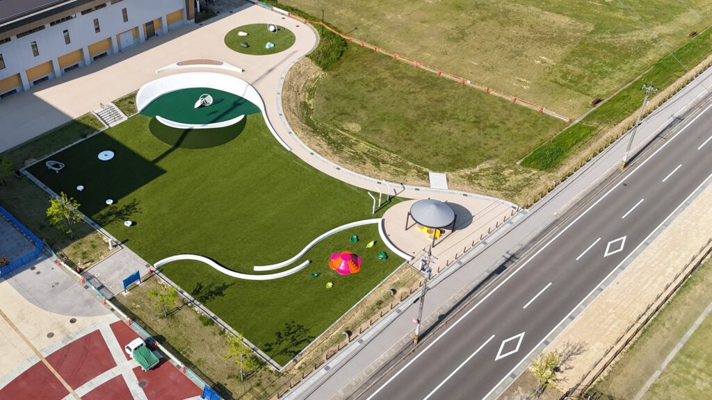 金沢城北市民運動公園遊具広場舗装工事